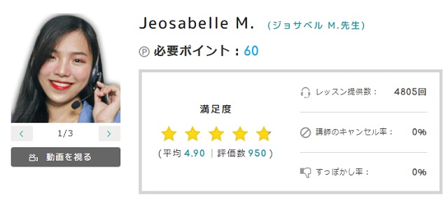 Jeosabelle M. (ジョサベル M.先生)
