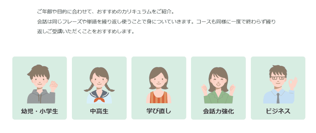 kimini英会話 年齢層